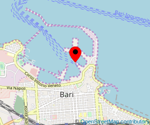 Map of ferry port Bari