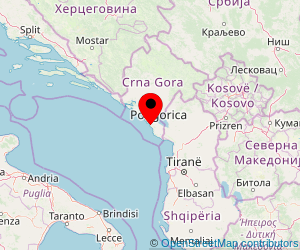 Map of ferry port Bar (Montenegro)