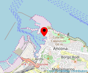 Map of ferry port Ancona