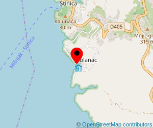 Map of ferry port Jablanac