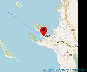 Map of ferry port Cavtat