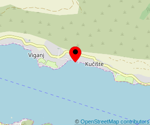 Map of ferry port Kuciste