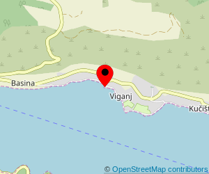 Map of ferry port Viganj