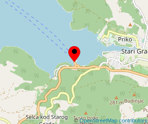 Map of ferry port Stari Grad (Hvar)