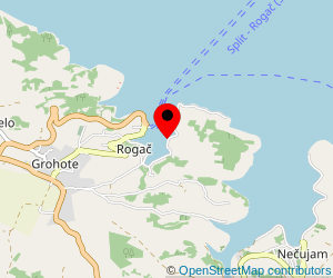 Map of ferry port Rogac