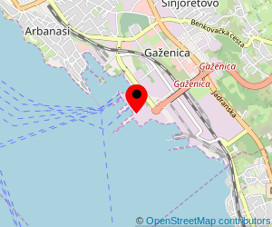 Map of ferry port Zadar