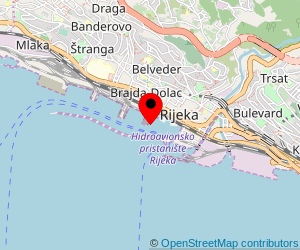Map of ferry port Rijeka
