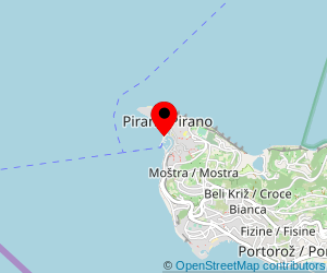 Map of ferry port Piran