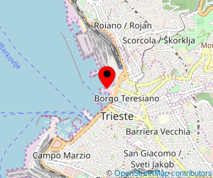 Map of ferry port Trieste