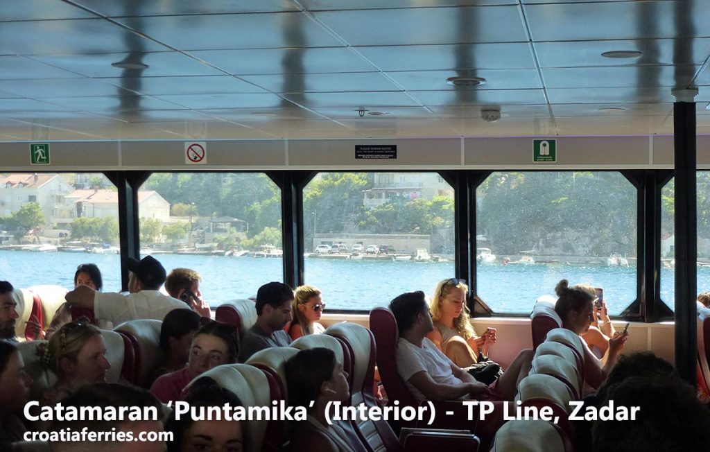 Puntamika interior - departing from Dubrovnik