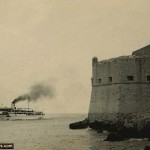 Dubrovnik and Steamboat 'Cres' in 1950s
