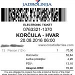 Jadrolinija’s E-ticket Catamaran Korcula – Hvar