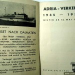 Dalmatian Ferry schedules from 1935
