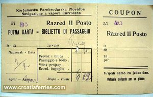 Ferry Ticket Korcula to Dubrovnik from 1915
