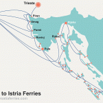 Italy to Istria Ferry Map
