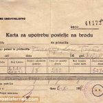 Cabin Ferry Ticket (1959) – Jadrolinija
