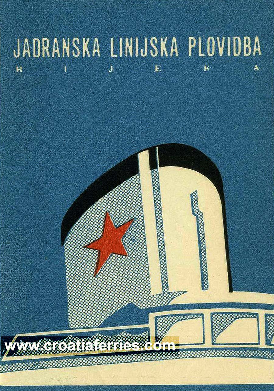 Jadrolinija poster from 1950s