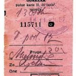 Ferry Ticket Malinska (Krk Island) to Rijeka  (1957)