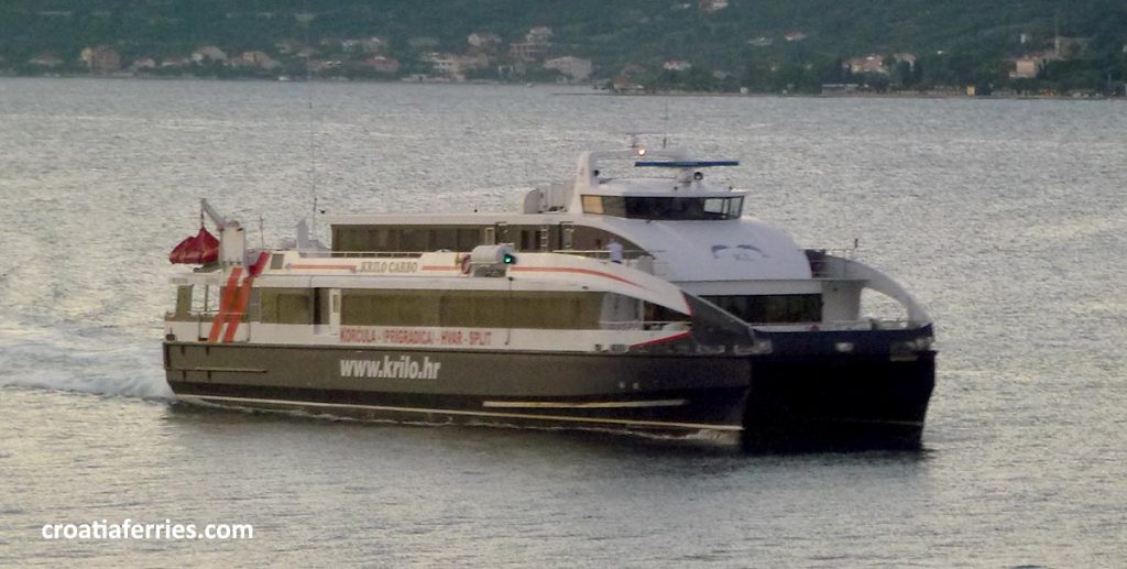 Fast catamaran owned by Kapetan Luka (Krilo)