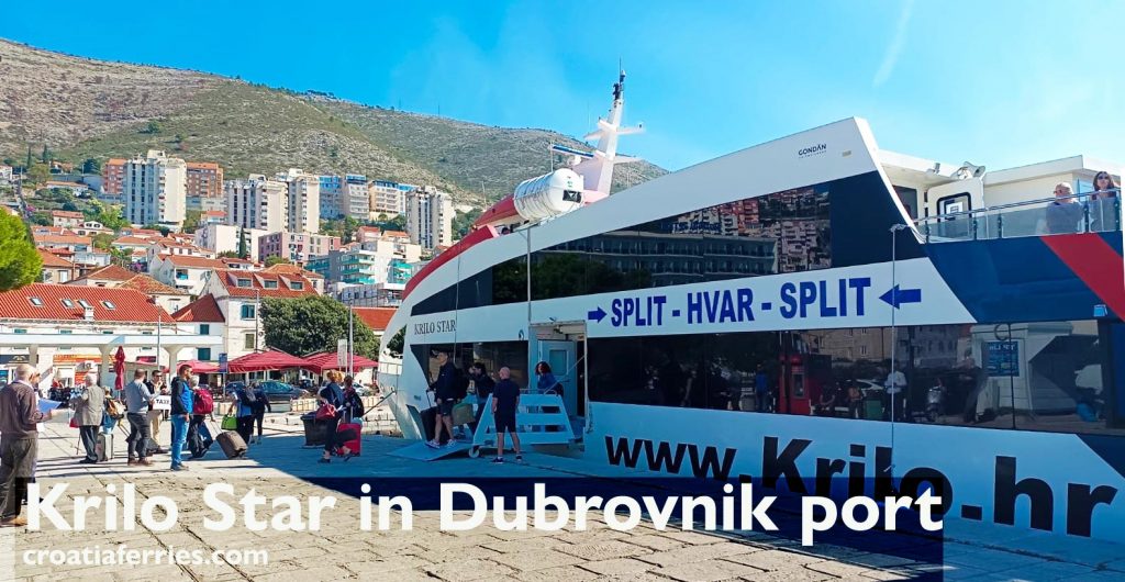 in the port of Dubrovnik