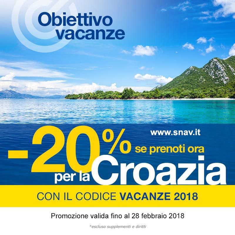 Italy to Croatia Ferries by Snav - discount for 2018 advance booking