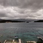 Snow and high winds above Korcula today